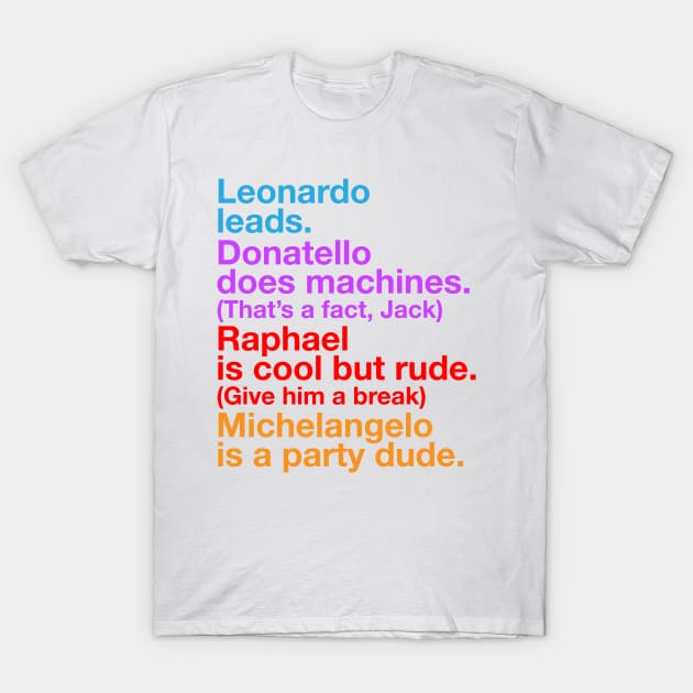 TMNT Helvetica T-Shirt by barrettbiggers